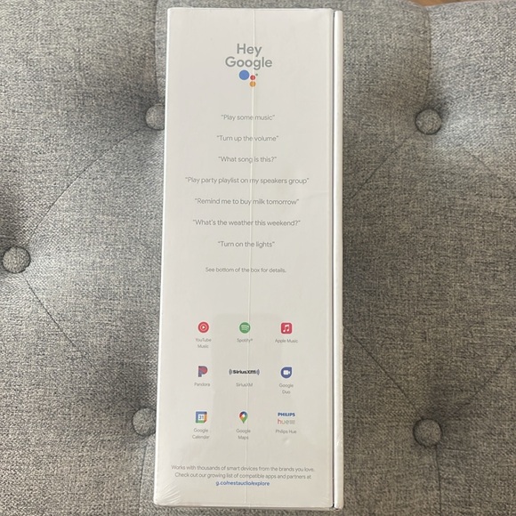 Google Nest Audio. New with plastic wrap still attached. - Picture 4 of 5